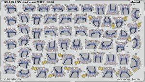 EDUARD 53115 - 1:200 USN deck crew WWII S.A.