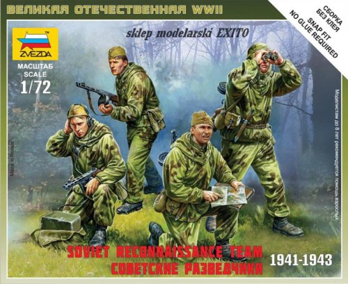 Przejdź do produktu ZVEZDA 6137 - 1:72 Soviet Recconnaissance Team 1941-1943