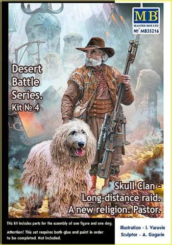 Przejdź do produktu MASTER BOX 35216 - 1:35 Skull Clan - Long-distance raid. Kit №4. A new religion. Pastor - Pоst-apocalyptic fiction. Desert Battle Series