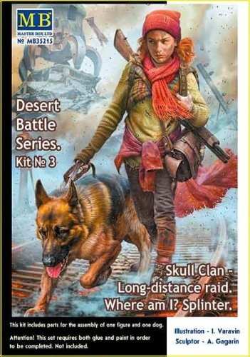 Przejdź do produktu MASTER BOX 35215 - 1:35 Skull Clan - Long-distance raid. Kit №3. Where am I? Splinter - Pоst-apocalyptic fiction. Desert Battle Series