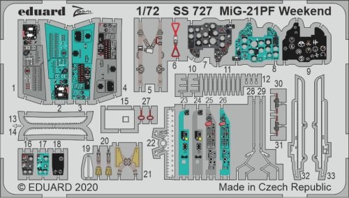 Przejdź do produktu EDUARD SS727 - 1:72 MiG-21PF Weekend
