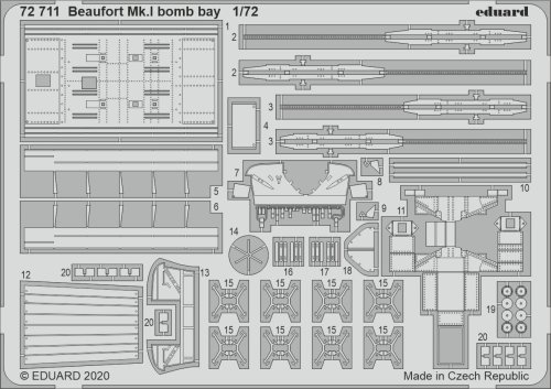 Przejdź do produktu EDUARD 72711 - 1:72 Beaufort Mk.I bomb bay
