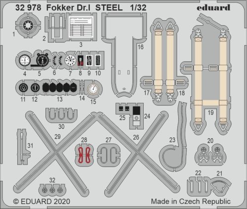 Przejdź do produktu EDUARD 32978 - 1:32 Fokker Dr.I - Steel