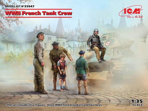 Przejdź do produktu ICM 35647 - 1:35 WWII French Tank Crew (5 figures)