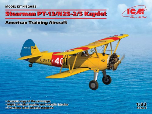 Przejdź do produktu ICM 32052 - 1:32 Stearman PT-13/N2S-2/5 Kaydet - American Training Aircraft