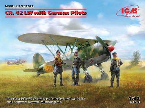 Przejdź do produktu ICM 32022 - 1:32 Fiat CR. 42 LW with German Pilots