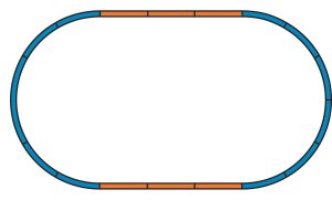 PIKO 55365 H0 - A-Gleis Komplet nasypów do zestawu torów A