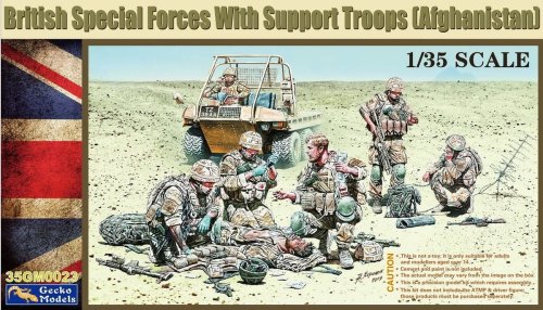 Przejdź do produktu GECKO MODELS 35GM0023 - 1:35 British Special Forces with Support Troops (Afghanistan)