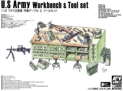Przejdź do produktu AFV CLUB 35302 - 1:35 U.S Army Workbench & Tool set