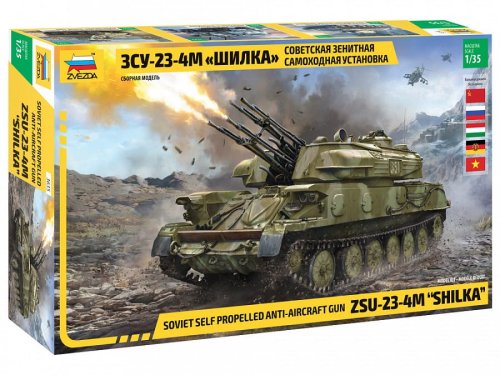 Przejdź do produktu ZVEZDA 3635 - 1:35 ZSU-23-4M Shilka - Soviet Self Propelled Anti-Aircraft Gun