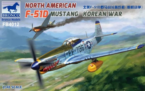 Przejdź do produktu BRONCO FB 4012 - 1:48 North American F-51D Mustang - Korean War