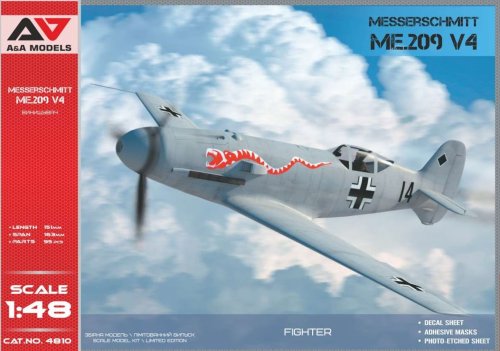 Przejdź do produktu A&A MODELS 4810 - 1:48 Messerschmitt Me.209 V4