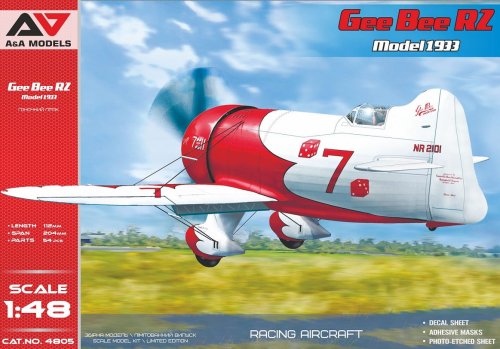 Przejdź do produktu A&A MODELS 4805 - 1:48 Gee Bee R2 Model 1933