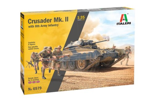 Przejdź do produktu ITALERI 6579 - 1:35 Crusader Mk. II with 8th Army Infantry