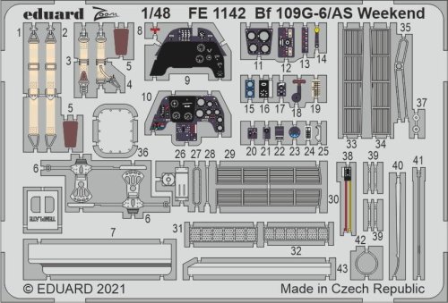 Przejdź do produktu EDUARD FE1142 - 1:48 Bf 109G-6/AS Weekend