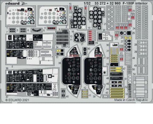 Przejdź do produktu EDUARD 32980 - 1:32 F-100F interior