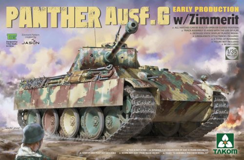 Przejdź do produktu TAKOM 2134 - 1:35 Panther Ausf.G Early Production with Zimmerit
