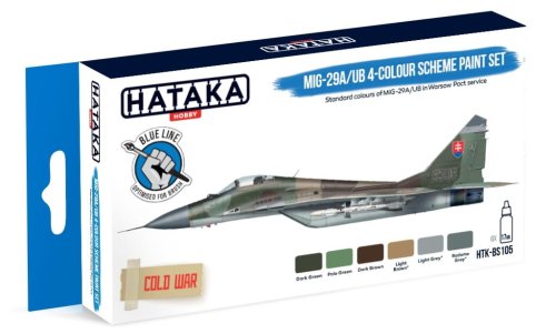 Przejdź do produktu Hataka BS105 - Zestaw farb MiG-29A/UB 4 colour scheme