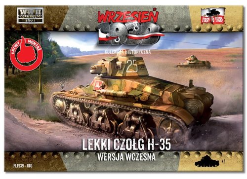 Przejdź do produktu FIRST TO FIGHT 080 - Wrzesień 1939 - 1:72 Lekki czołg H-35 wersja wczesna - Gazetka w zestawie z modelem