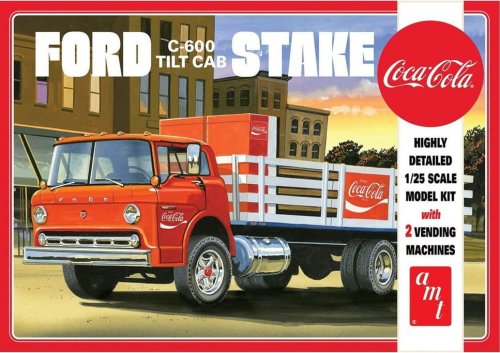 Przejdź do produktu AMT 1147 - 1:25 Ford C-600 tilt-cab Stake with 2 Vending Machines