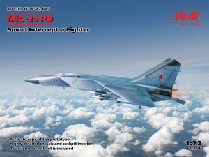 ICM 72177 - 1:72 MiG-25 PD Soviet Interceptor Fighter