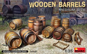 MINIART 35630 - 1:35 Wooden Barrels Medium Size