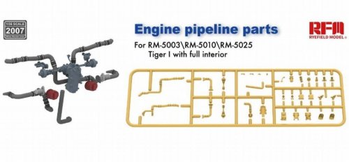 Przejdź do produktu RYE FIELD MODEL 2007 - 1:35 Engine pipeline parts for Tiger I