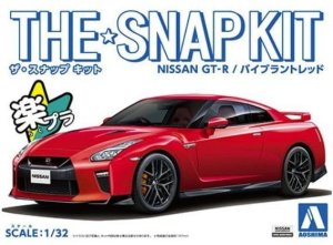 AOSHIMA 05825 - 1:32 Nissan GT-R Red Snapkit