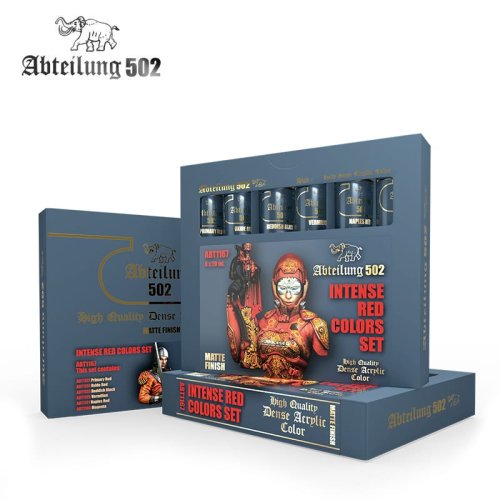Przejdź do produktu ABTEILUNG 502 ABT1167 - Zestaw farb High Quality Dense Acrylics Colors - Intense Red Colors Set 6 x 20 ml