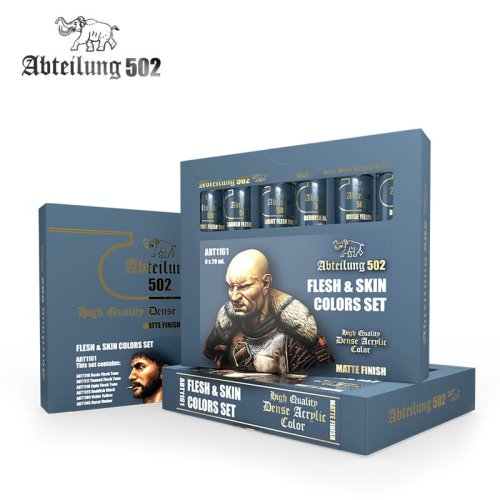 Przejdź do produktu ABTEILUNG 502 ABT1161 - Zestaw farb High Quality Dense Acrylics Colors - Flesh & Skin Colors Set 6 x 20 ml