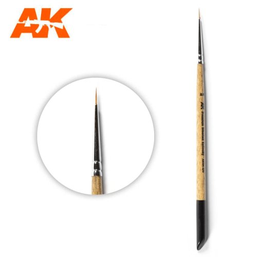 Przejdź do produktu AK INTERACTIVE SK-2/0 - Pędzel Premium Siberian Kolinsky 2/0