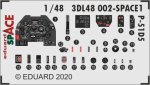 EDUARD 3DL48002 - 1:48 P-51D-5 - Space 3D Decals + PE
