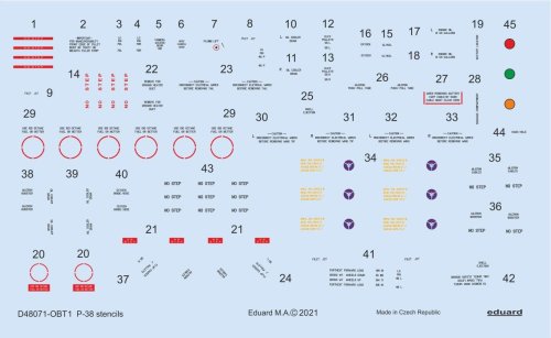 Przejdź do produktu EDUARD D48071 - 1:48 P-38 stencils