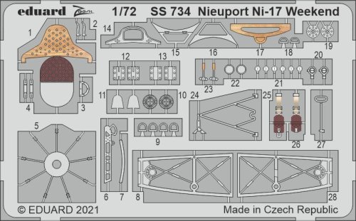 Przejdź do produktu EDUARD SS734 - 1:72 Nieuport Ni-17 Weekend