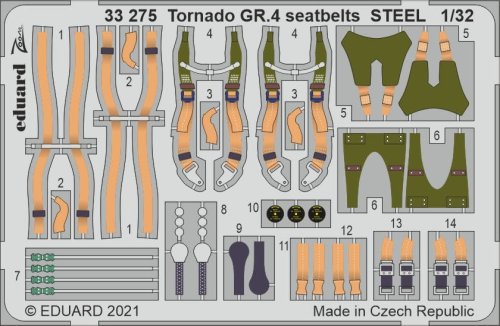 Przejdź do produktu EDUARD 33275 - 1:32 Tornado GR.4 seatbelts - Steel