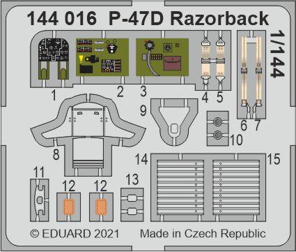 Przejdź do produktu EDUARD 144016 - 1:144 P-47D Razorback