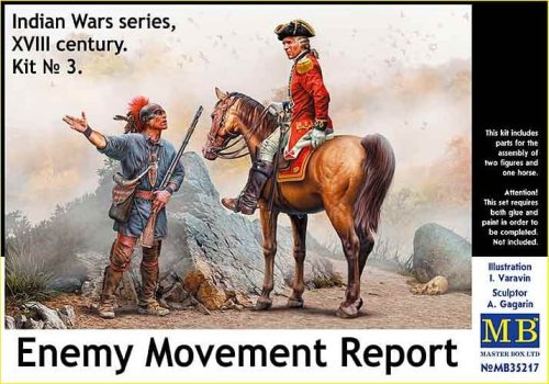 Przejdź do produktu MASTER BOX 35217 - 1:35 Enemy Movement Report - Indian Wars series, XVIII century. Kit No.3