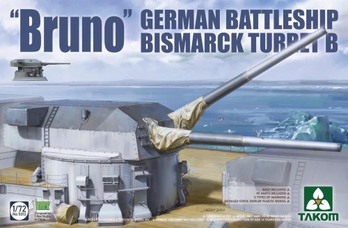 Przejdź do produktu TAKOM 5012 - 1:72 Bruno German Battleship Bismarck Turret B