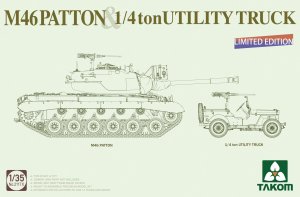 TAKOM 2117X - 1:35 M46 Patton & 1/4 ton Utility Truck