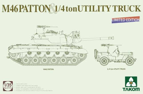 Przejdź do produktu TAKOM 2117X - 1:35 M46 Patton & 1/4 ton Utility Truck