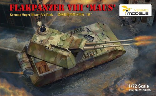 Przejdź do produktu VESPID MODELS VS720005 - 1:72 Flakpanzer VIII Maus - German Super Heavy AA Tank