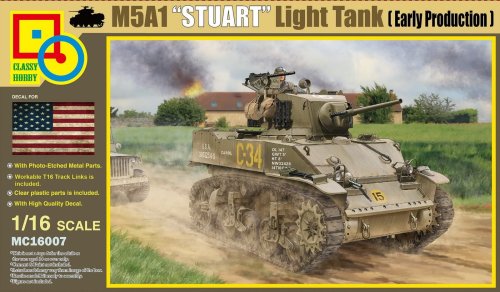 Przejdź do produktu CLASSY HOBBY 16007 - 1:16 M5A1 Stuart Light Tank (Early Production)
