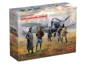ICM DS4801 - 1:48 WWII Luftwaffe Airfield - Bf 109F-4, Hs 126B w/ 7 figures