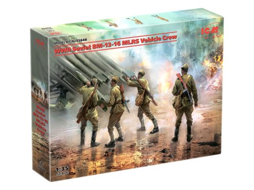 Przejdź do produktu ICM 35648 - 1:35 WWII Soviet BM-13-16 MLRS Vehicle Crew