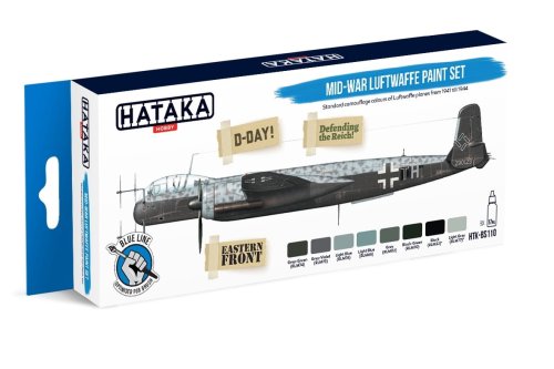 Przejdź do produktu HATAKA BS110 - Zestaw farb Mid-War Luftwaffe