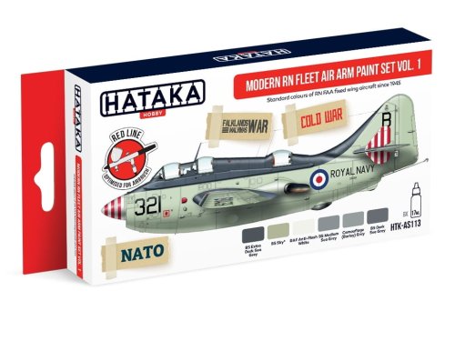 Przejdź do produktu HATAKA AS113 - Zestaw farb Modern RN Fleet Air Arm vol. 1