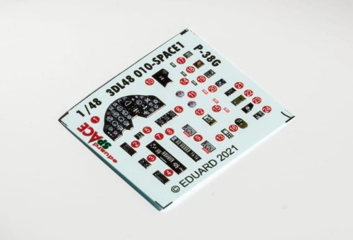 Przejdź do produktu EDUARD 3DL48010 - 1:48 P-38G - Space 3D Decals + PE