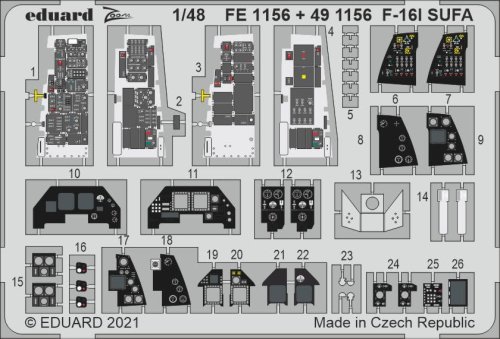 Przejdź do produktu EDUARD FE1156 - 1:48 F-16I SUFA