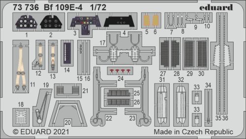 Przejdź do produktu EDUARD 73736 - 1:72 Bf 109E-4