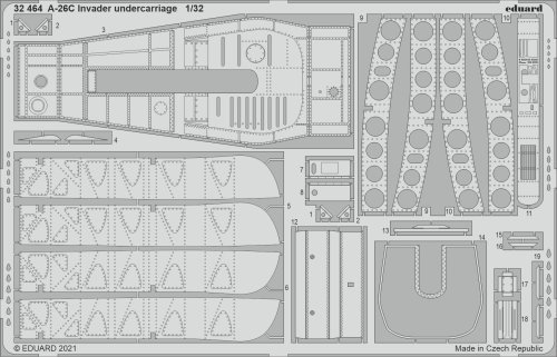 Przejdź do produktu EDUARD 32464 - 1:32 A-26C Invader undercarriage